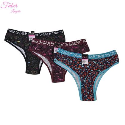 Imagem de Kit 12 Calcinhas Tanga Cotton 100% Algodão Calcinha Conforto