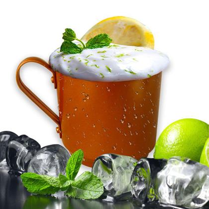 Imagem de Kit 12 Caneca Moscow Mule Alumínio Pintura na cor Cobre 370ml - Ficone Decor