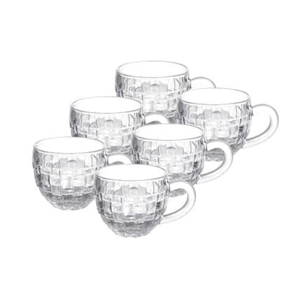 Imagem de Kit 12 Caneca Xícara De Chá Café Cappuccino Cristal 190ml