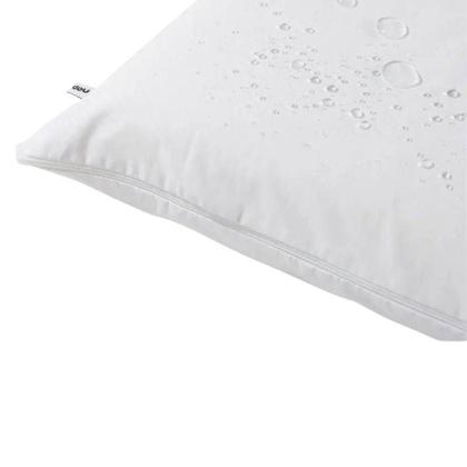 Imagem de Kit 12 Capa Branca Protetor Travesseiro 200Fios 100% algodão