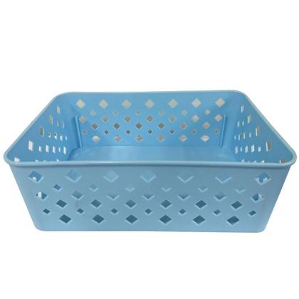 Imagem de Kit 12 Cestos Organizadores ul Multiuso Médio Empilhável