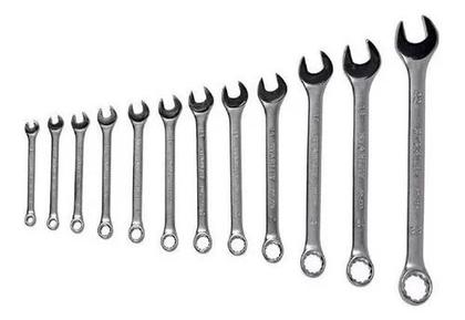 Imagem de Kit 12 Chaves Combinadas Boca Estrela 6 A 22 Mm Aço Carbono