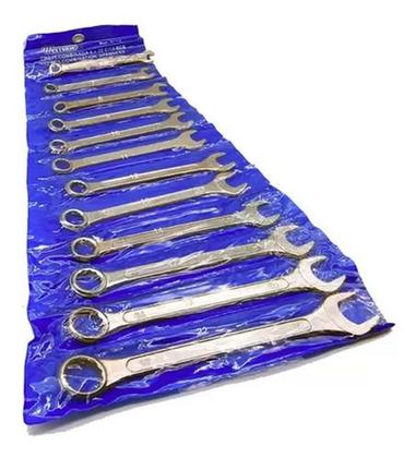 Imagem de Kit 12 Chaves Combinadas Boca Estrela 6 A 22 Mm Aço Carbono