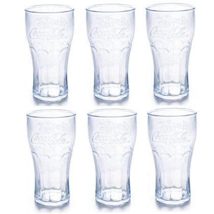 Imagem de Kit 12 Copos Coca-Cola 530ml Transparente Premium Plasútil