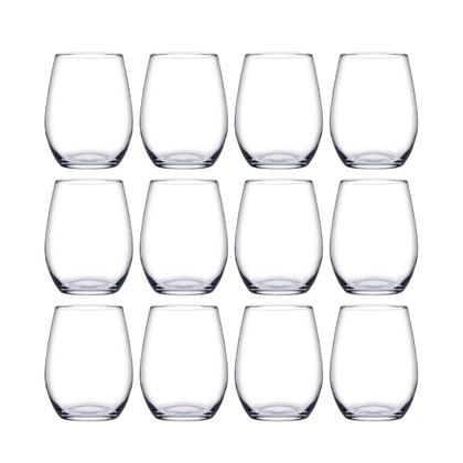 Imagem de Kit 12 Copos De Vidro Transparente Redondo Amber 440ml