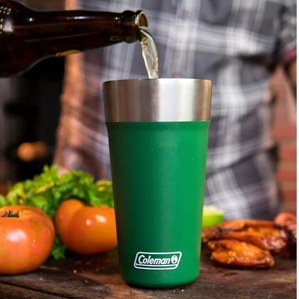 Imagem de Kit 12 Copos Témicos Com Tampa E Abridor Verde Oliva 600ml - Coleman