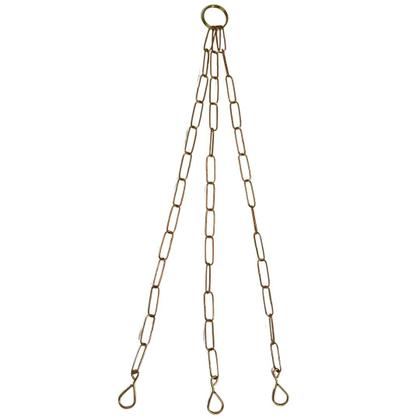 Imagem de Kit 12 Correntes Tripla 64cm Para Vasos Suspensos De Plantas E Flores