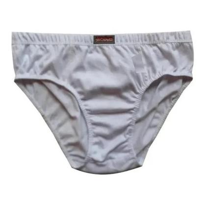 Imagem de Kit 12 Cueca Normal Slip Elástico Embutido 100% Algodão