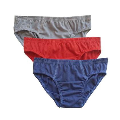 Imagem de Kit 12 Cueca Slip Infantil Elástico Embutido 100% Algodão