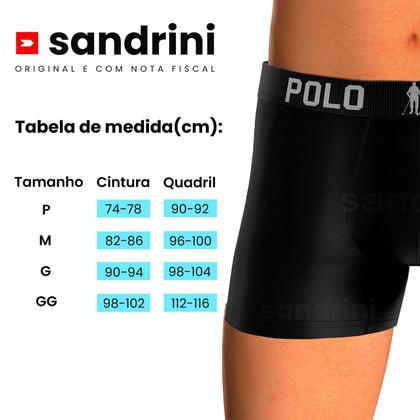 Imagem de Kit 12 Cuecas Polo Wear Microfibra Sem Costura adulto Original