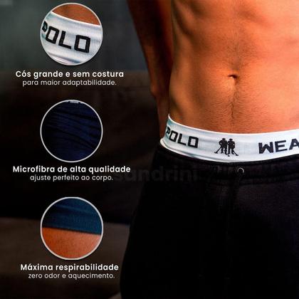 Imagem de Kit 12 Cuecas Polo Wear Microfibra Sem Costura adulto Original
