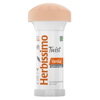 Imagem de Kit 12 Desodorante Twist Creme Vanilla Herbíssimo 45G - Dana