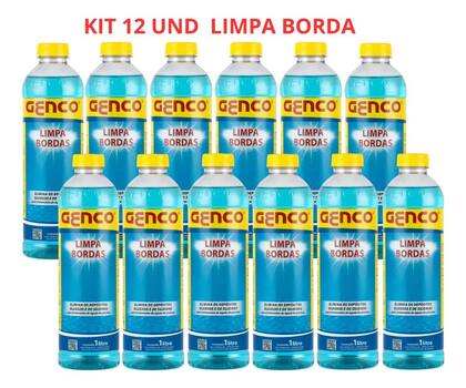 Imagem de Kit 12 Detergente Para Limpa Borda Piscina Genco 01 Lt