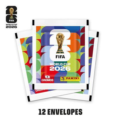 Imagem de Kit 12 envelopes de figurinhas copa do mundo 2026 ( 84 figurinhas) - panini