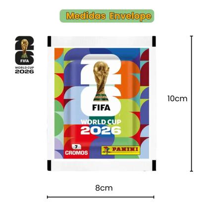Imagem de Kit 12 Envelopes Total 84 Figurinhas Copa do Mundo 2026 FIFA