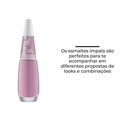 Imagem de Kit 12 Esmalte Impala Tons Pasteis Rosa e Verde Cremoso Esmaltes Atacado