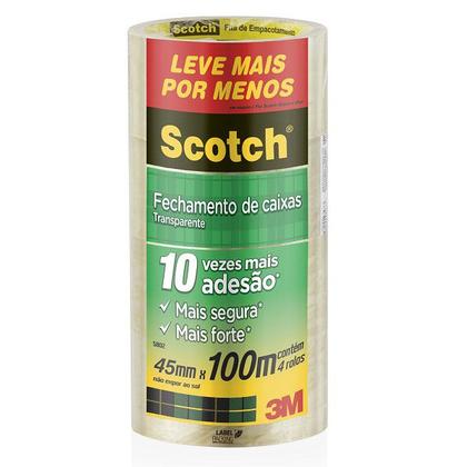 Imagem de Kit 12 Fitas de Empacotamento 3M SCOTCH 5802 45MM X 100M