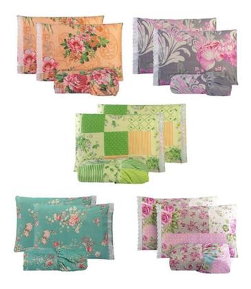 Imagem de Kit 12 Fronhas Estampadas Pra Travesseiro Poliester Atacado