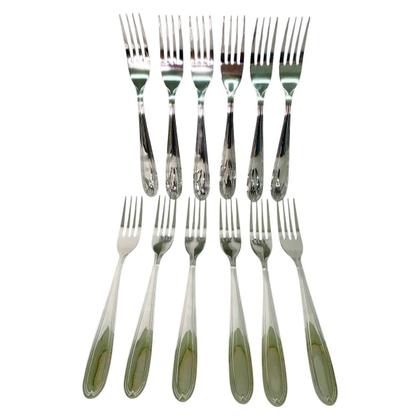 Imagem de Kit 12 Garfos De Mesa De Aço Inox 19 Cm Linha Ashoria