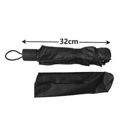 Imagem de kit 12 Guarda Chuva Contra Vento Cabe Na Bolsa Grande Reforçado Preto