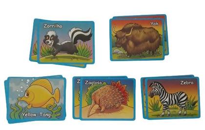 Imagem de Kit 12 Jogo da Memória dos Bichos com 10 Peças Cada