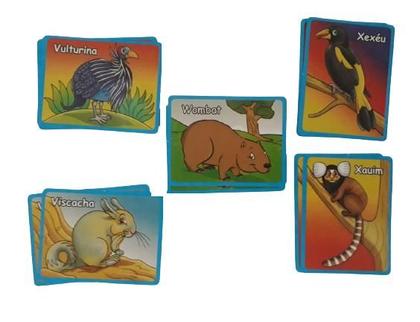 Imagem de Kit 12 Jogo da Memória dos Bichos com 10 Peças Cada