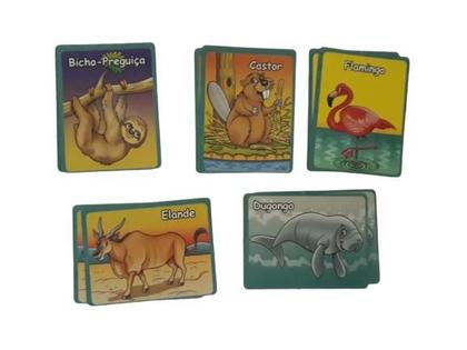 Imagem de Kit 12 Jogo da Memória dos Bichos com 10 Peças Cada
