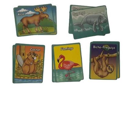 Imagem de Kit 12 Jogo da Memória dos Bichos com 10 Peças Cada