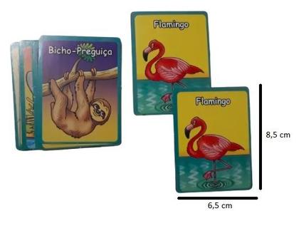 Imagem de Kit 12 Jogo da Memória dos Bichos com 10 Peças Cada
