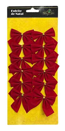 Imagem de Kit 12 Laço Veludo Decoração Arvore Natal Vermelho Dourado Laços Vermelhos E Dourados