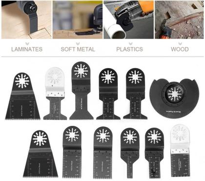 Imagem de Kit 12 Laminas De Corte Acessórios Para Ferramenta Oscilante