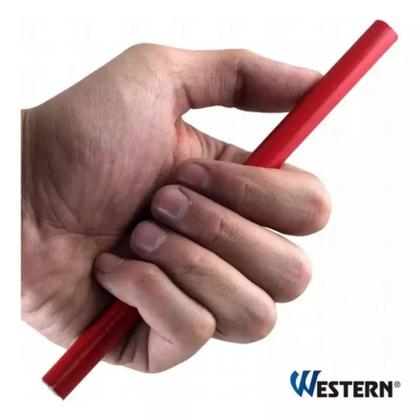 Imagem de Kit 12 Lápis Para Carpinteiro Marceneiro 17,5cm Profissional