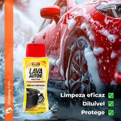 Imagem de Kit 12 Lava Autos Neutro Concentrado Classic Proauto 500ml