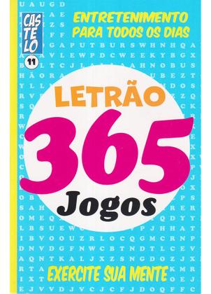 Imagem de Kit 12 Livros Caça Palavras Letrão 365 Jogos +4 Mil Jogos