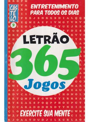 Imagem de Kit 12 Livros Caça Palavras Letrão 365 Jogos +4 Mil Jogos