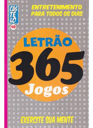 Imagem de Kit 12 Livros Caça Palavras Letrão 365 Jogos +4 Mil Jogos