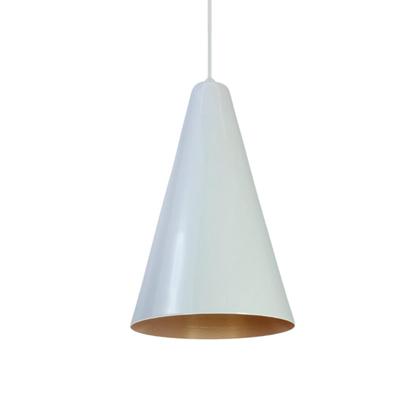 Imagem de Kit 12 Luminária Pendente Cone Com Interior Cobre Com Fiação 110/220v