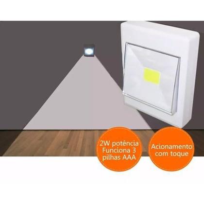 Imagem de KIt 12 Luminarias Led Interruptor Sem Fio Iluminação Para Móveis