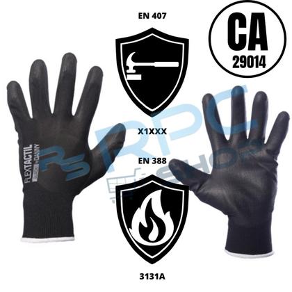 Imagem de Kit 12 Luvas Epi Multitato Multiuso Segurança Trabalho Obra Resistente Reforçada Proteção Elétrica