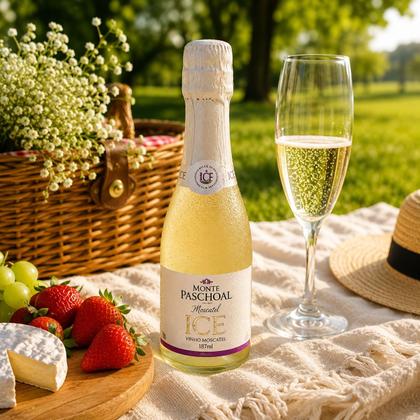 Imagem de Kit 12 Mini Espumante Ice Monte Paschoal Moscatel 187ml