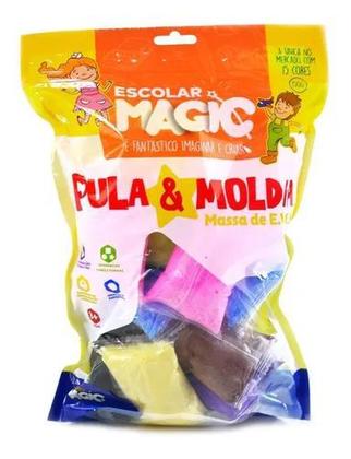 Imagem de Kit 12 Pacote Massa De Eva Pula E Molda 15 Cores Diferentes