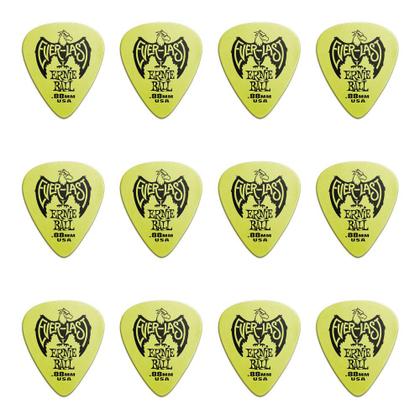Imagem de Kit 12 Palhetas para Guitarra 0.88 mm Ernie Ball Everlast