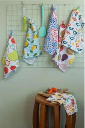 Imagem de Kit 12 Panos De Prato Copa Atoalhado Cozinha Felpudo Cor Sortido Liso