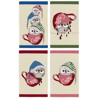 Imagem de Kit 12 Panos Prato Copa Teka Atoalhado 100% Algodão Atacado