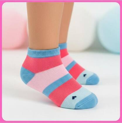 Imagem de Kit 12 Pares De Meia Infantil Feminina Menina - Rosa - De Bolinhas - 18-24 M