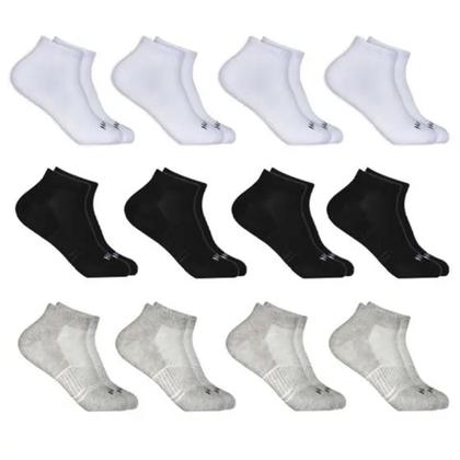 Imagem de Kit 12 Pares de Meia Soquete Masculino 39-43
