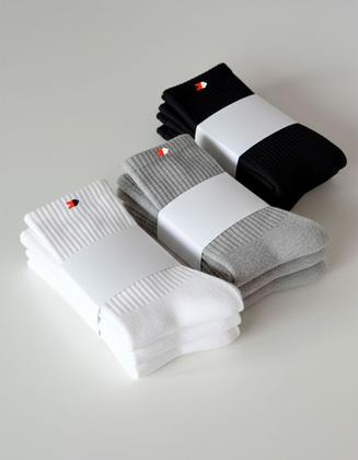 Imagem de Kit 12 Pares de Meias Sandrini Cano Médio Algodão Esporte Conforto