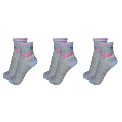 Imagem de Kit 12 Pares Meia Feminina Cano Médio Adulto Sortida Estampadas