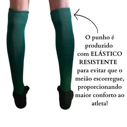 Imagem de Kit 12 Pares Meião Futebol Masculino Profissional Cano Longo Algodão Atoalhado Original Envio Imediato