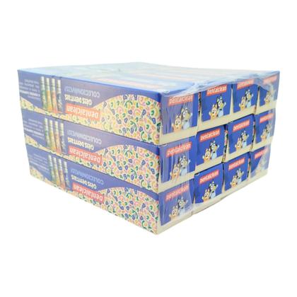 Imagem de Kit 12 Pasta Dente Infantil Bluey Com Flúor 50G DentalClean